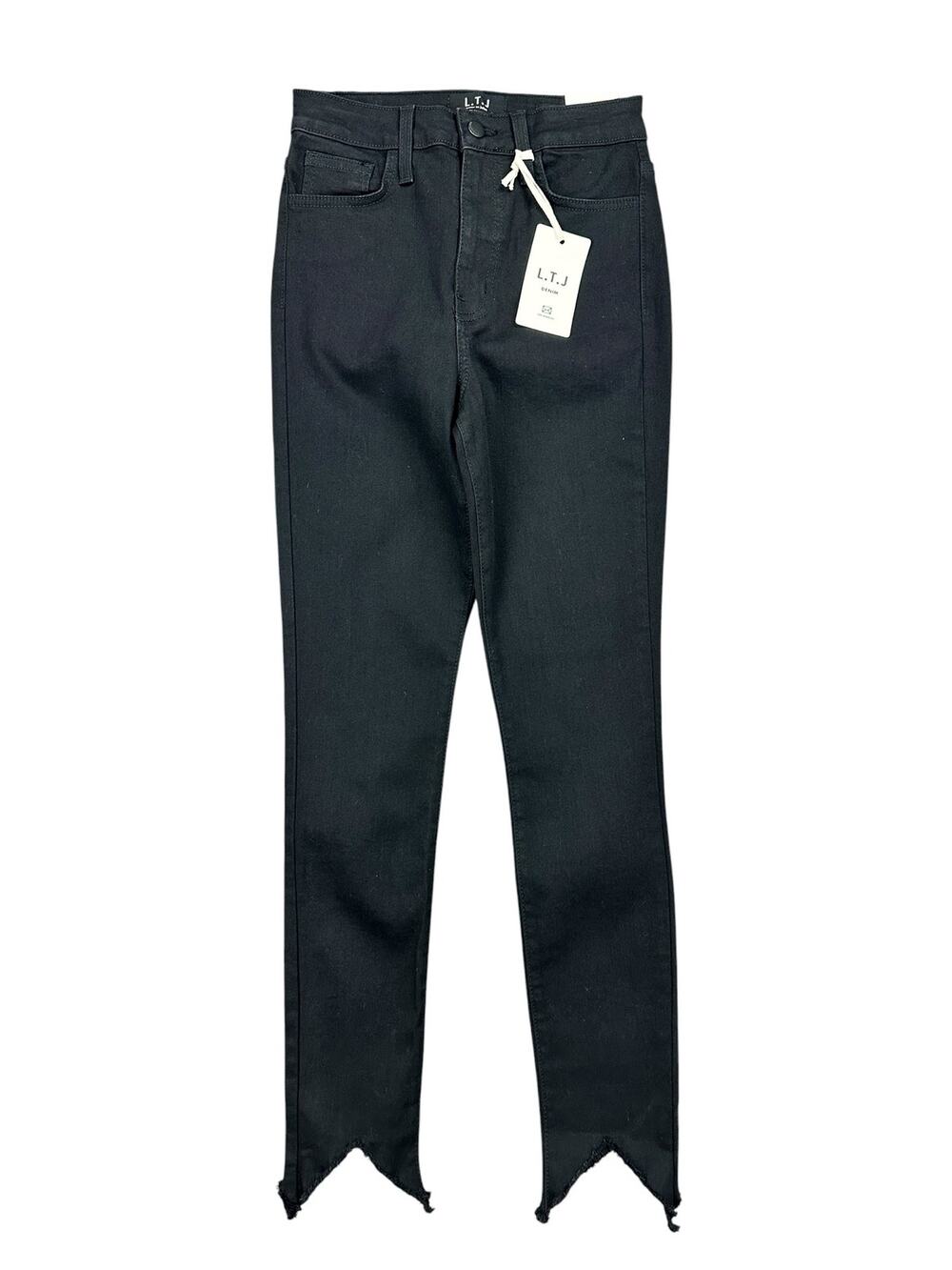 L.T.J. Letters to Juliet Amore High Waist Stretch Skinny Jeans Black — Size 25